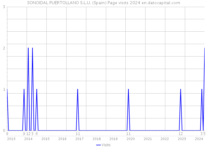 SONOIDAL PUERTOLLANO S.L.U. (Spain) Page visits 2024 