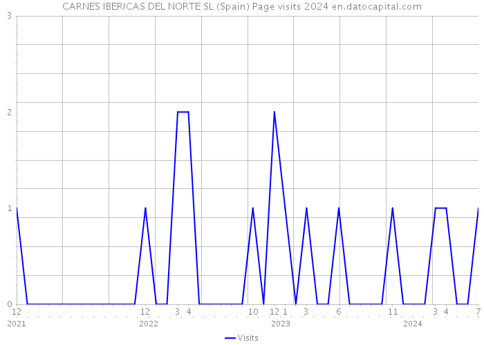 CARNES IBERICAS DEL NORTE SL (Spain) Page visits 2024 