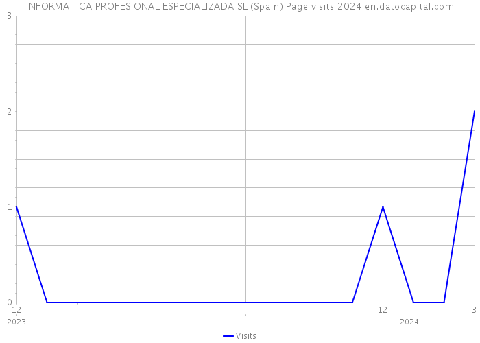 INFORMATICA PROFESIONAL ESPECIALIZADA SL (Spain) Page visits 2024 