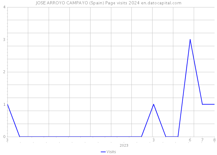 JOSE ARROYO CAMPAYO (Spain) Page visits 2024 