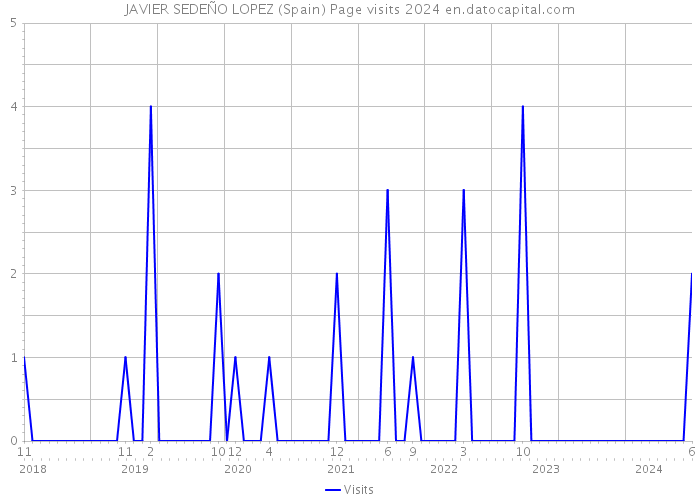 JAVIER SEDEÑO LOPEZ (Spain) Page visits 2024 