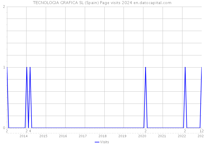 TECNOLOGIA GRAFICA SL (Spain) Page visits 2024 