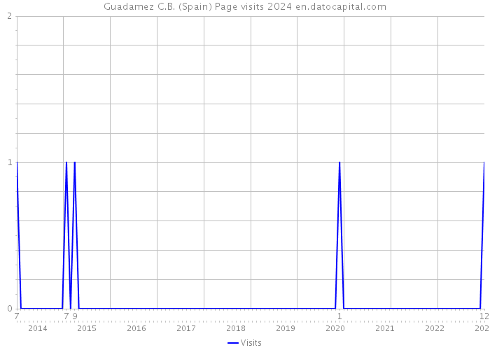 Guadamez C.B. (Spain) Page visits 2024 
