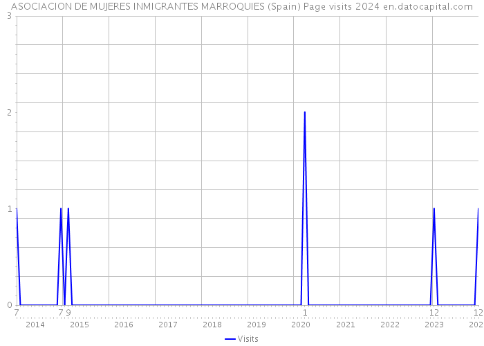 ASOCIACION DE MUJERES INMIGRANTES MARROQUIES (Spain) Page visits 2024 