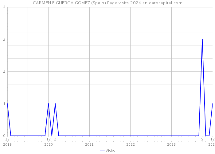 CARMEN FIGUEROA GOMEZ (Spain) Page visits 2024 