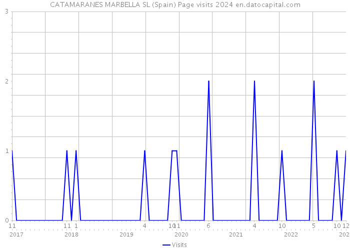 CATAMARANES MARBELLA SL (Spain) Page visits 2024 