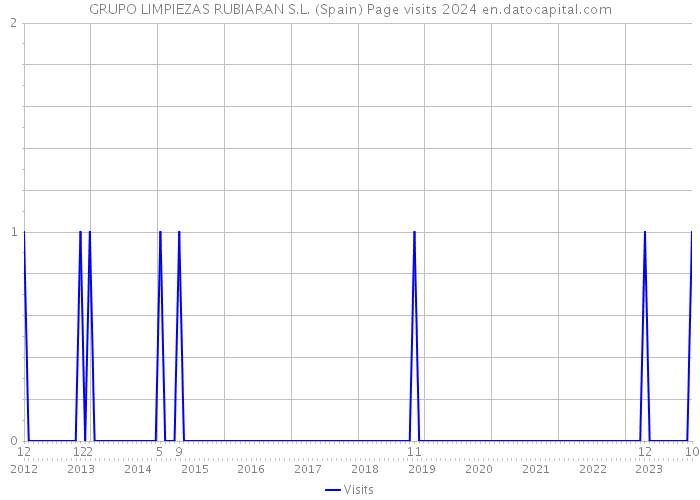 GRUPO LIMPIEZAS RUBIARAN S.L. (Spain) Page visits 2024 