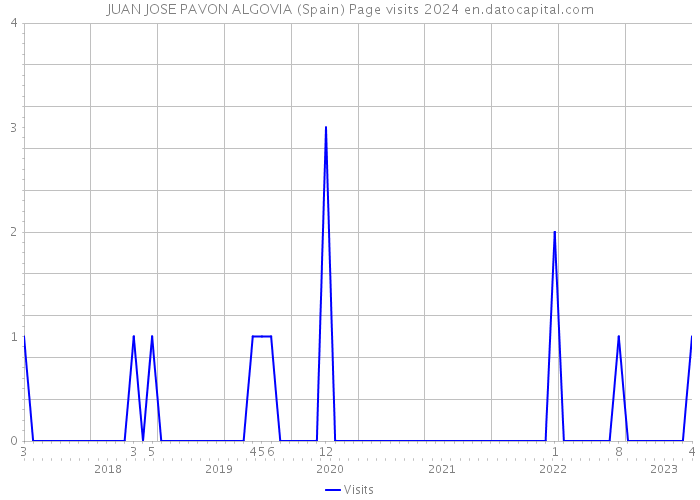 JUAN JOSE PAVON ALGOVIA (Spain) Page visits 2024 