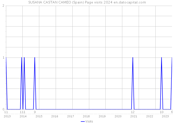 SUSANA CASTAN CAMEO (Spain) Page visits 2024 
