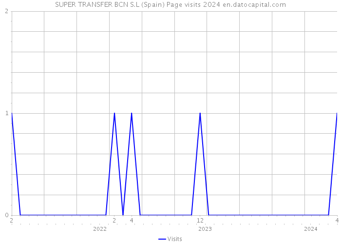 SUPER TRANSFER BCN S.L (Spain) Page visits 2024 
