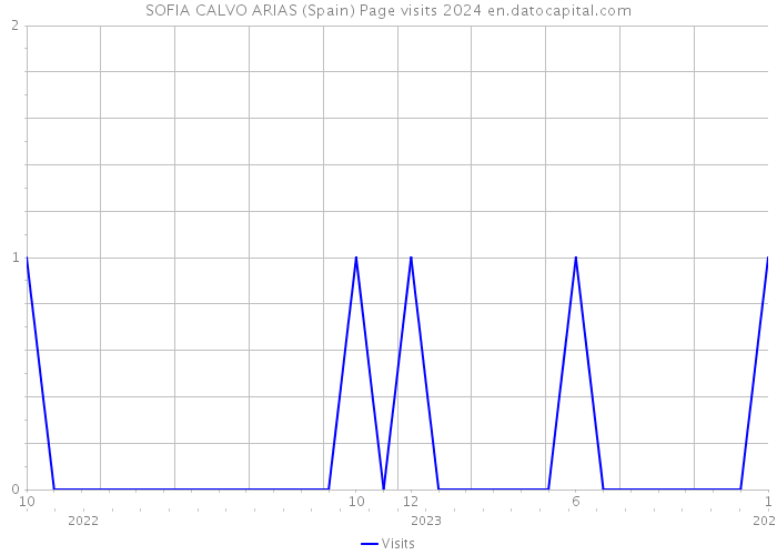 SOFIA CALVO ARIAS (Spain) Page visits 2024 