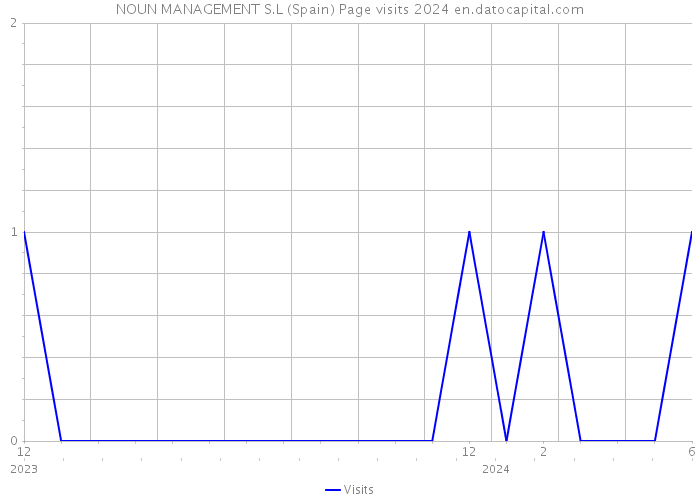 NOUN MANAGEMENT S.L (Spain) Page visits 2024 