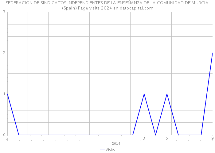 FEDERACION DE SINDICATOS INDEPENDIENTES DE LA ENSEÑANZA DE LA COMUNIDAD DE MURCIA (Spain) Page visits 2024 