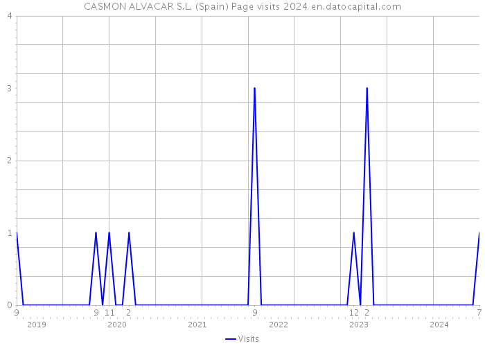 CASMON ALVACAR S.L. (Spain) Page visits 2024 