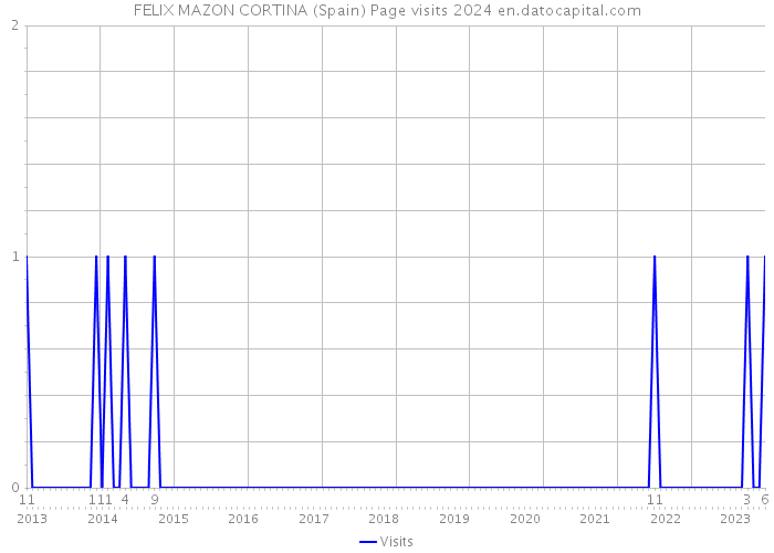 FELIX MAZON CORTINA (Spain) Page visits 2024 