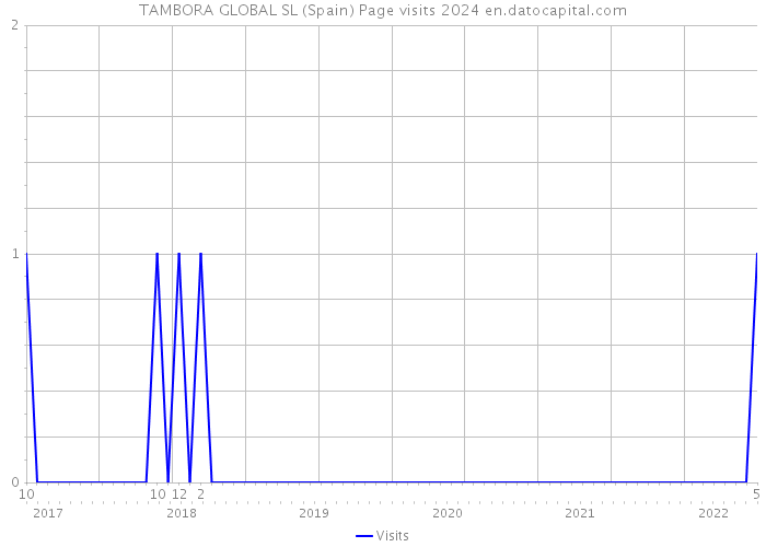 TAMBORA GLOBAL SL (Spain) Page visits 2024 