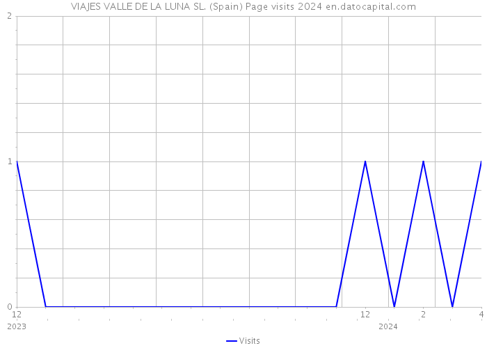 VIAJES VALLE DE LA LUNA SL. (Spain) Page visits 2024 