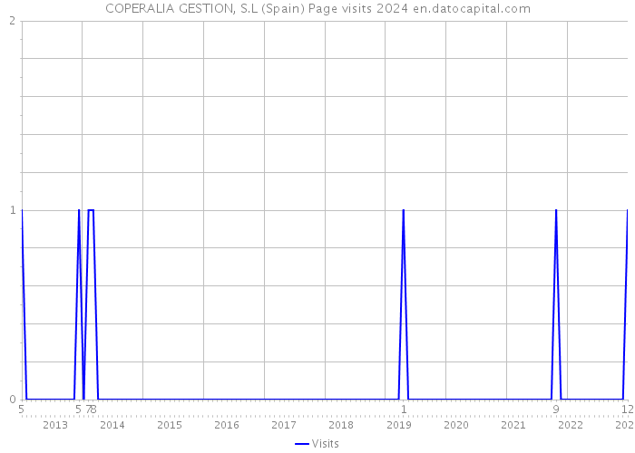 COPERALIA GESTION, S.L (Spain) Page visits 2024 