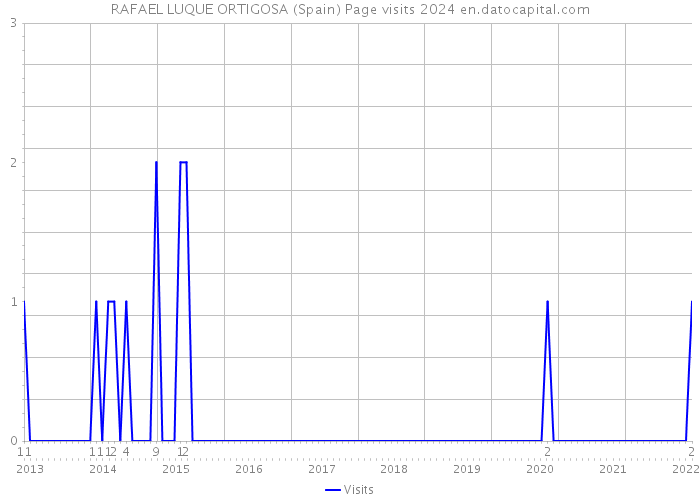 RAFAEL LUQUE ORTIGOSA (Spain) Page visits 2024 