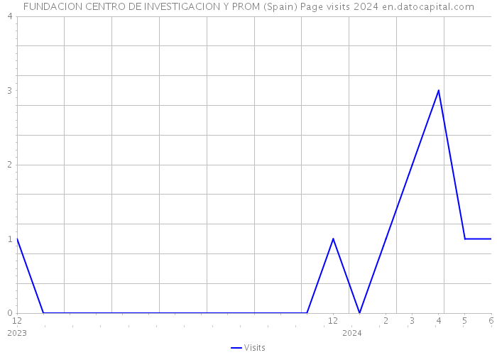 FUNDACION CENTRO DE INVESTIGACION Y PROM (Spain) Page visits 2024 
