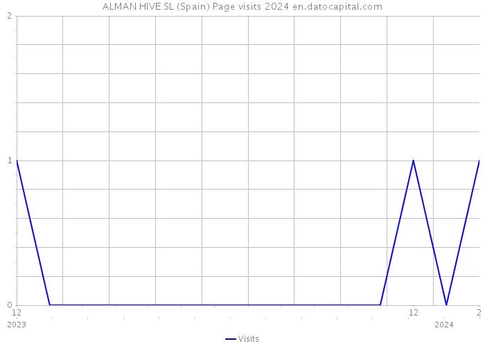 ALMAN HIVE SL (Spain) Page visits 2024 