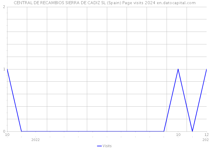 CENTRAL DE RECAMBIOS SIERRA DE CADIZ SL (Spain) Page visits 2024 