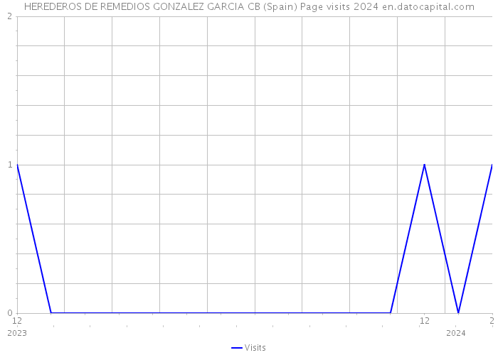 HEREDEROS DE REMEDIOS GONZALEZ GARCIA CB (Spain) Page visits 2024 