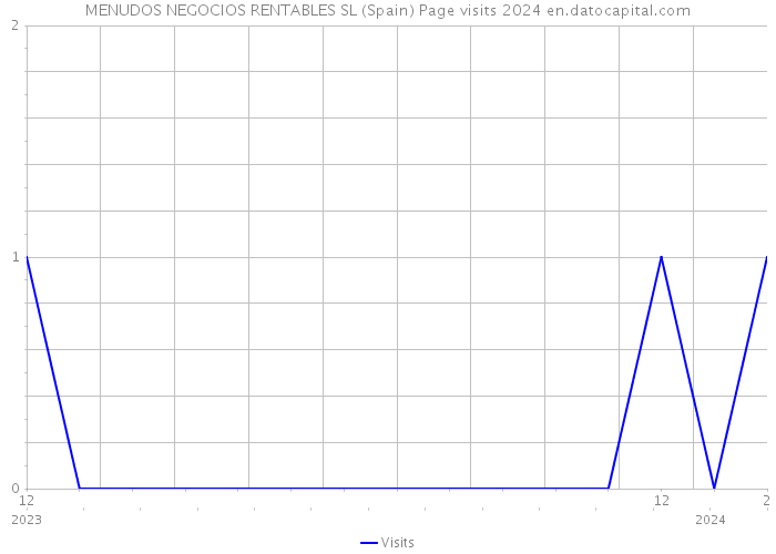 MENUDOS NEGOCIOS RENTABLES SL (Spain) Page visits 2024 