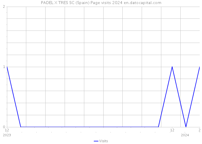 PADEL X TRES SC (Spain) Page visits 2024 