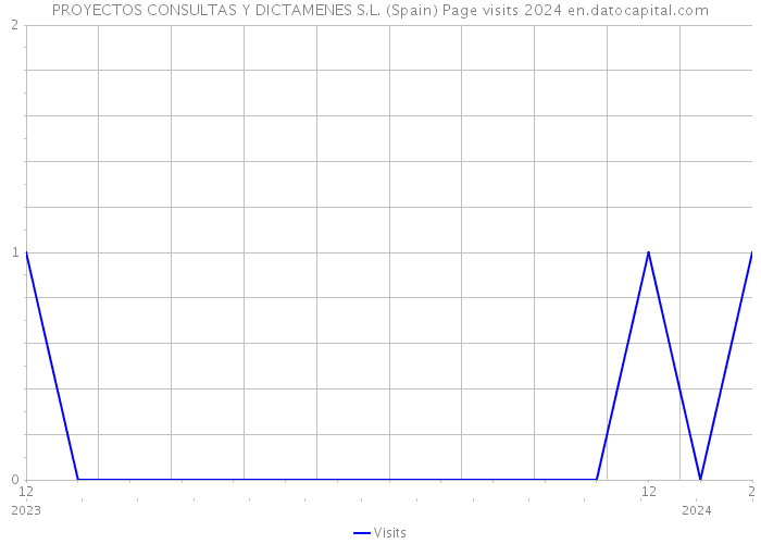 PROYECTOS CONSULTAS Y DICTAMENES S.L. (Spain) Page visits 2024 