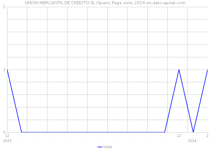 UNION MERCANTIL DE CREDITO SL (Spain) Page visits 2024 