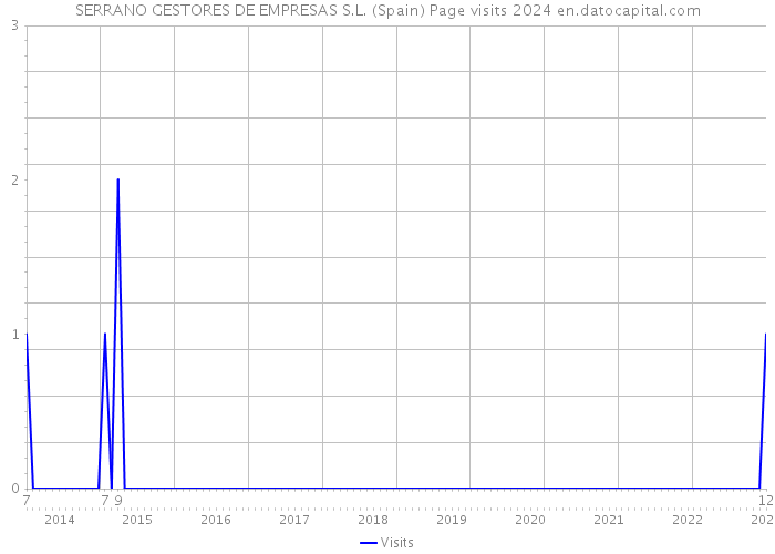 SERRANO GESTORES DE EMPRESAS S.L. (Spain) Page visits 2024 