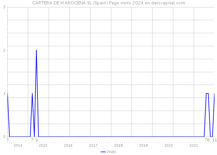 CARTERA DE H AROCENA SL (Spain) Page visits 2024 