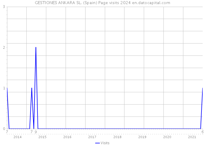 GESTIONES ANKARA SL. (Spain) Page visits 2024 