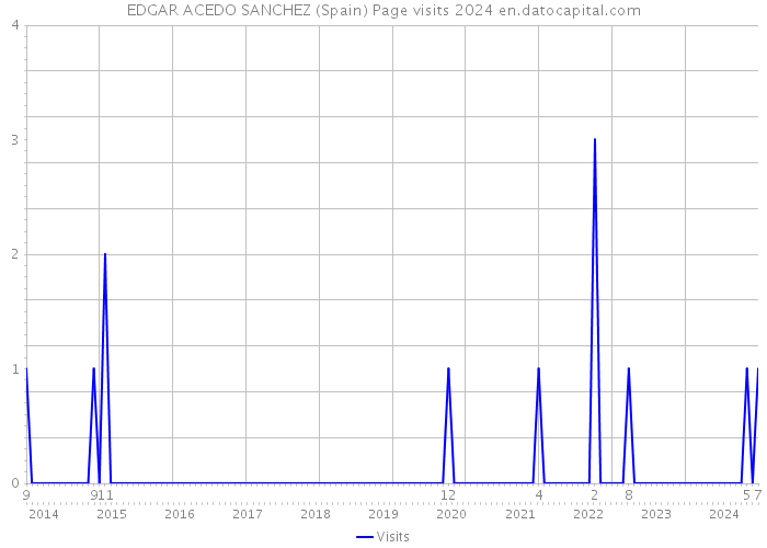 EDGAR ACEDO SANCHEZ (Spain) Page visits 2024 