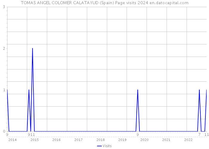 TOMAS ANGEL COLOMER CALATAYUD (Spain) Page visits 2024 