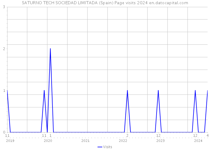 SATURNO TECH SOCIEDAD LIMITADA (Spain) Page visits 2024 