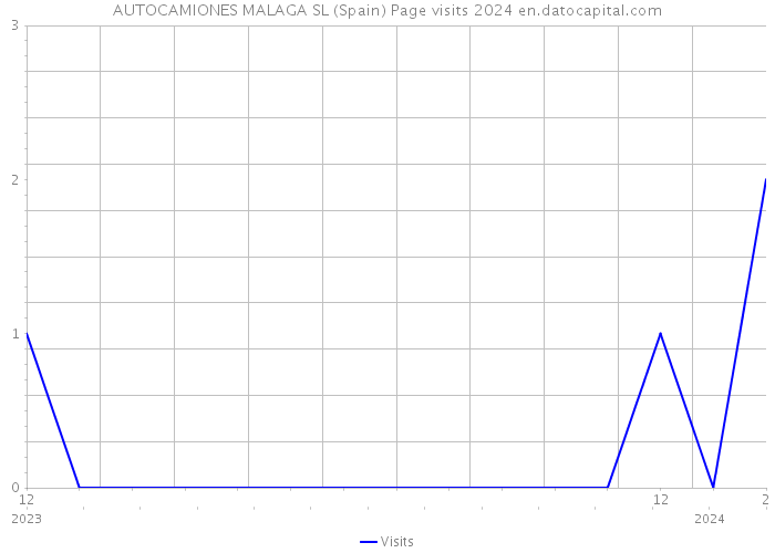 AUTOCAMIONES MALAGA SL (Spain) Page visits 2024 