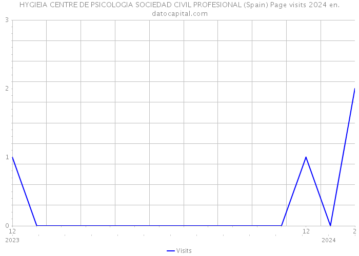 HYGIEIA CENTRE DE PSICOLOGIA SOCIEDAD CIVIL PROFESIONAL (Spain) Page visits 2024 