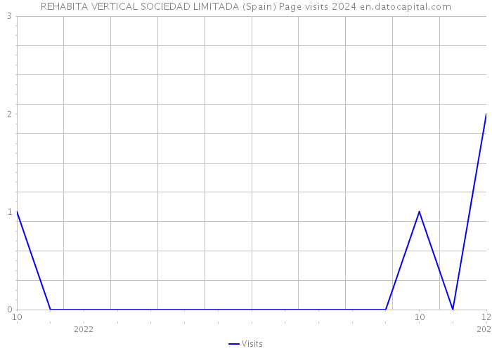 REHABITA VERTICAL SOCIEDAD LIMITADA (Spain) Page visits 2024 