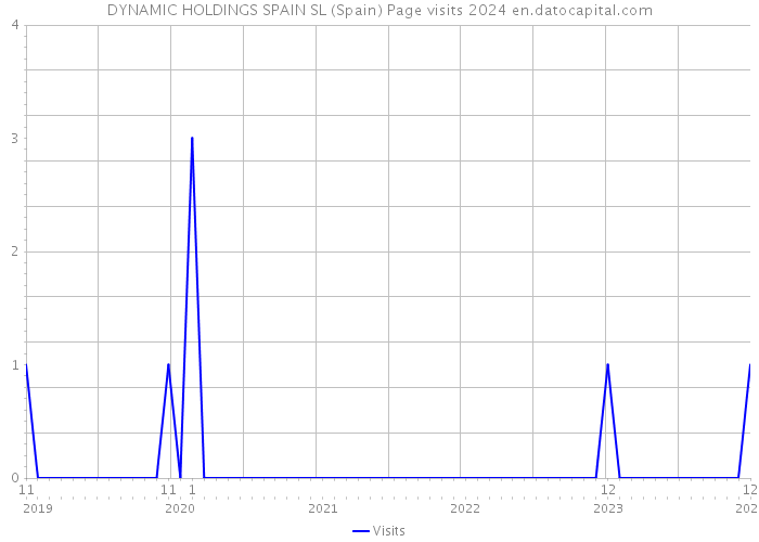 DYNAMIC HOLDINGS SPAIN SL (Spain) Page visits 2024 