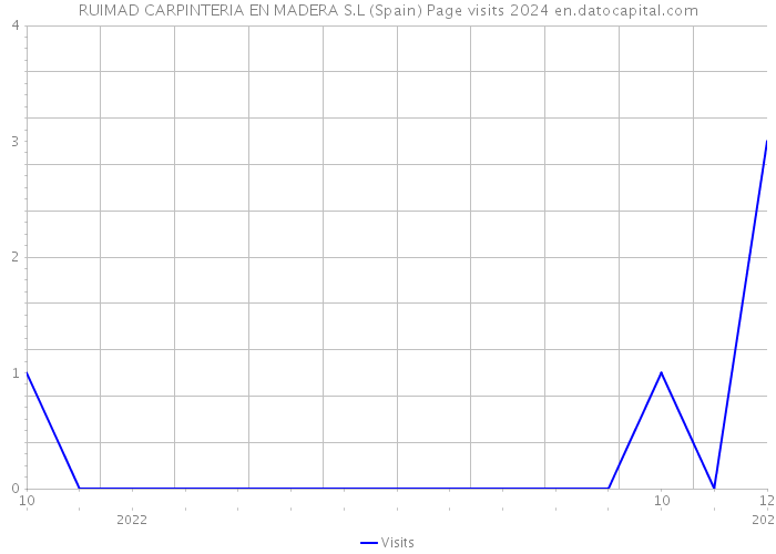 RUIMAD CARPINTERIA EN MADERA S.L (Spain) Page visits 2024 