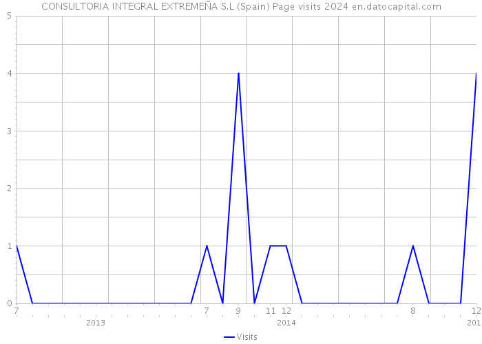 CONSULTORIA INTEGRAL EXTREMEÑA S.L (Spain) Page visits 2024 