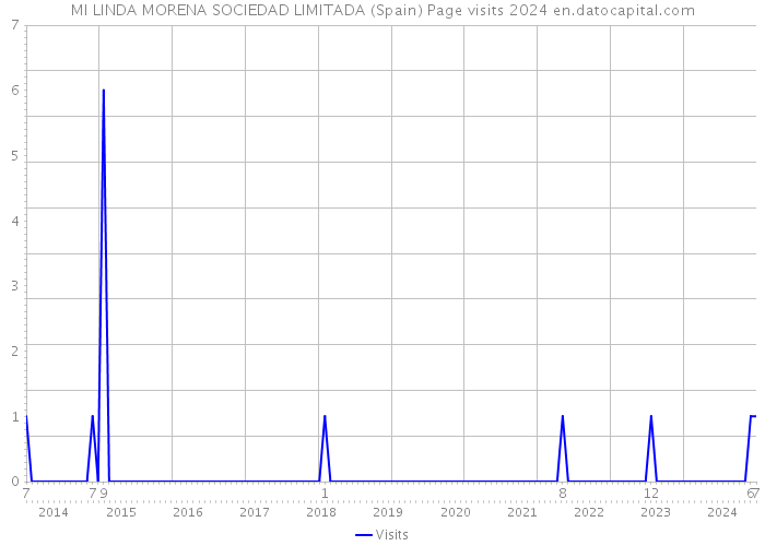 MI LINDA MORENA SOCIEDAD LIMITADA (Spain) Page visits 2024 