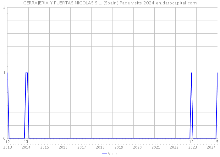 CERRAJERIA Y PUERTAS NICOLAS S.L. (Spain) Page visits 2024 