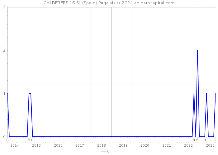 CALDERERS 16 SL (Spain) Page visits 2024 