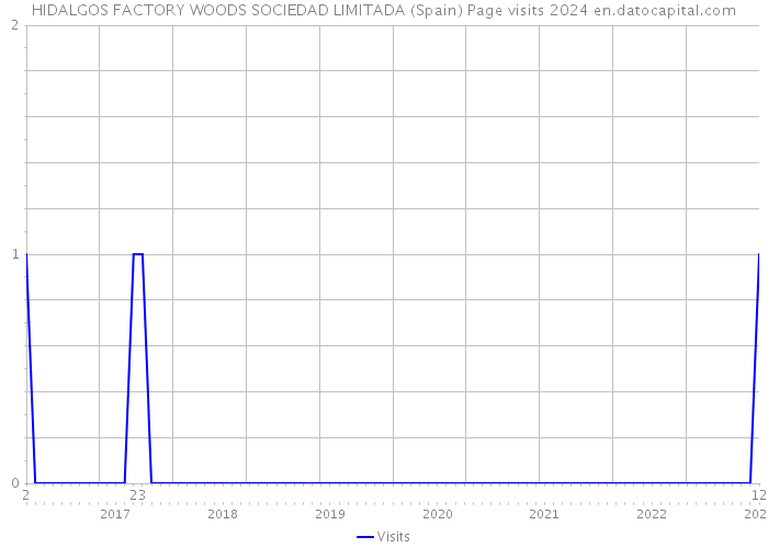 HIDALGOS FACTORY WOODS SOCIEDAD LIMITADA (Spain) Page visits 2024 