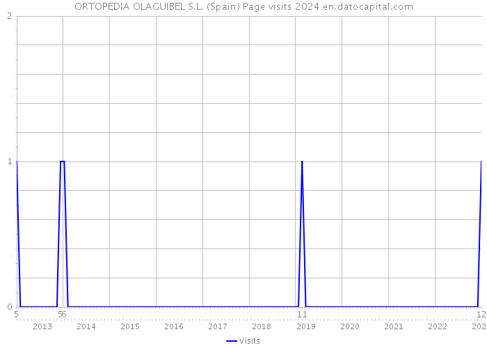 ORTOPEDIA OLAGUIBEL S.L. (Spain) Page visits 2024 