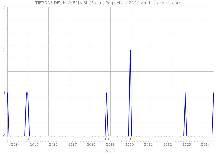 TIERRAS DE NAVAFRIA SL (Spain) Page visits 2024 