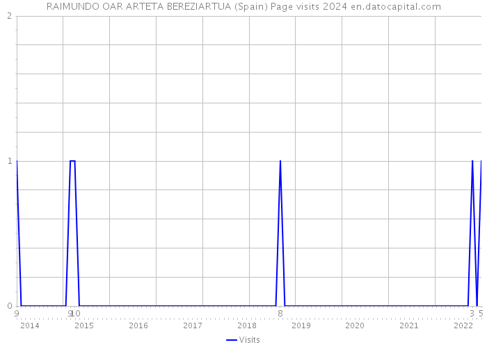 RAIMUNDO OAR ARTETA BEREZIARTUA (Spain) Page visits 2024 